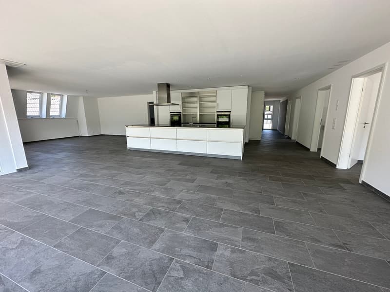 Top moderne 4.5-Zimmer-Dachwohnung ca. 175m2 mit grossem Balkon mit Blick ins Grüne (7)