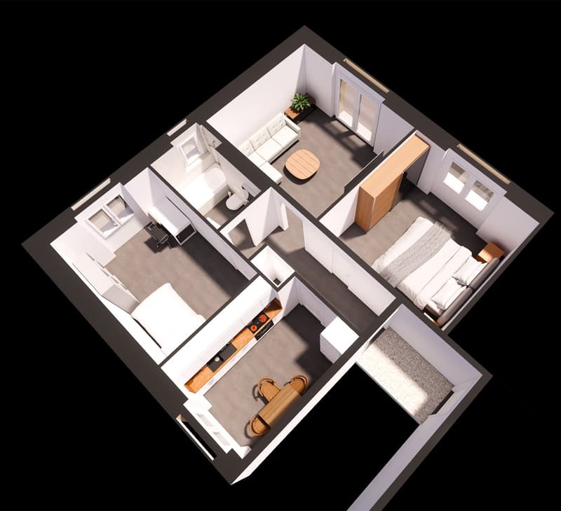 Sofort verfügbar!!! - frisch sanierte 3 Zimmer Wohnung mit Balkon (9)