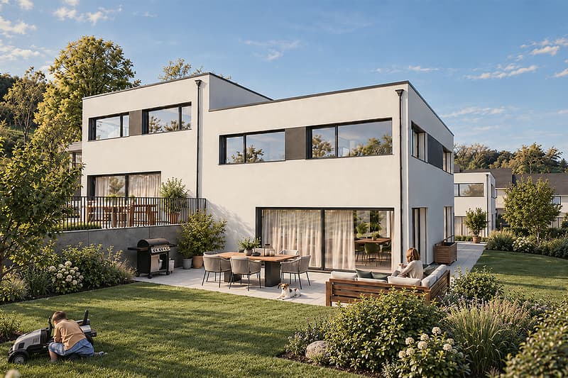 NEUBAU VIER DOPPELEINFAMILIENHÄUSER , NIEDERDORF (1)