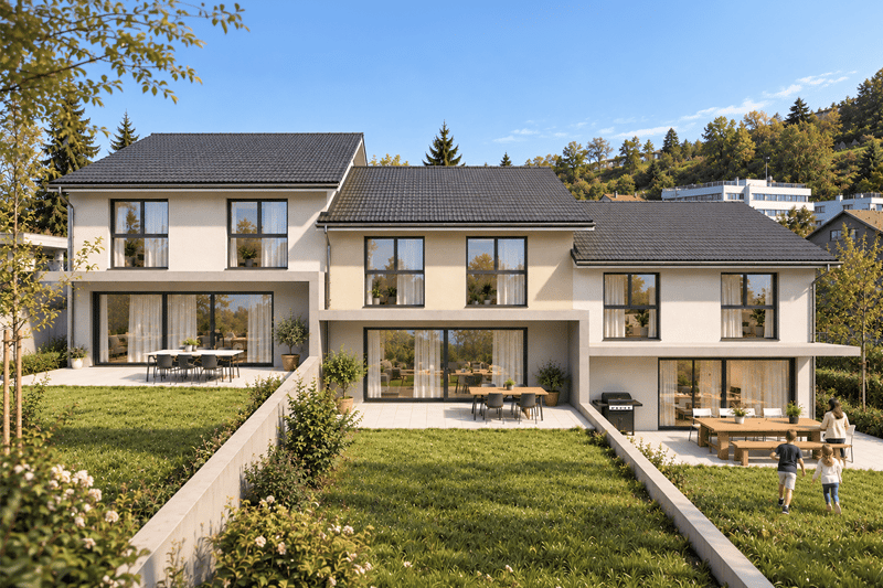 NEUBAU SECHS REIHENEINFAMILIENHÄUSER, NIEDERDORF (1)