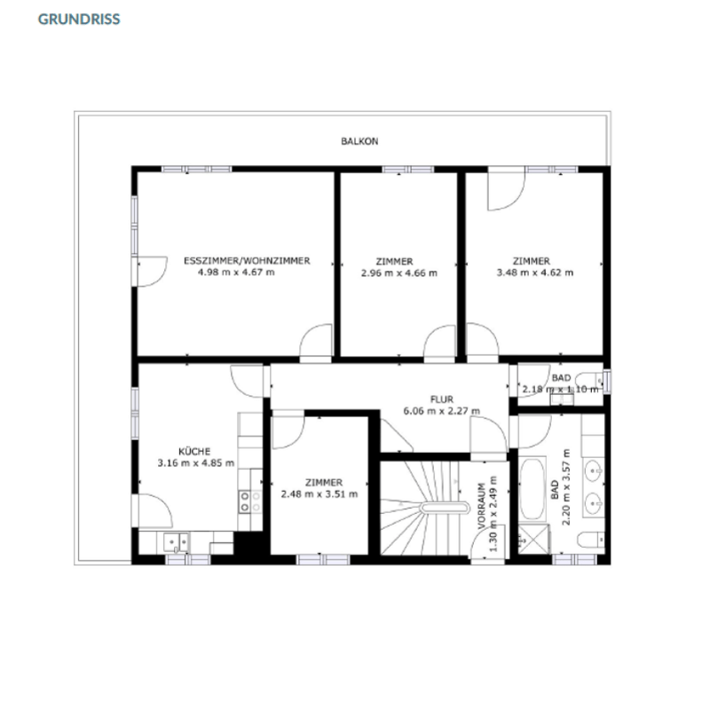 Appartement sur deux étages avec vue panoramique (33)