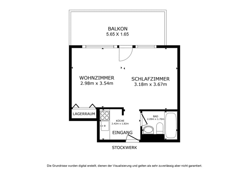 Grosses Studio-Apartment mit unverbaubarem Weitblick in der Aletscharena (22)