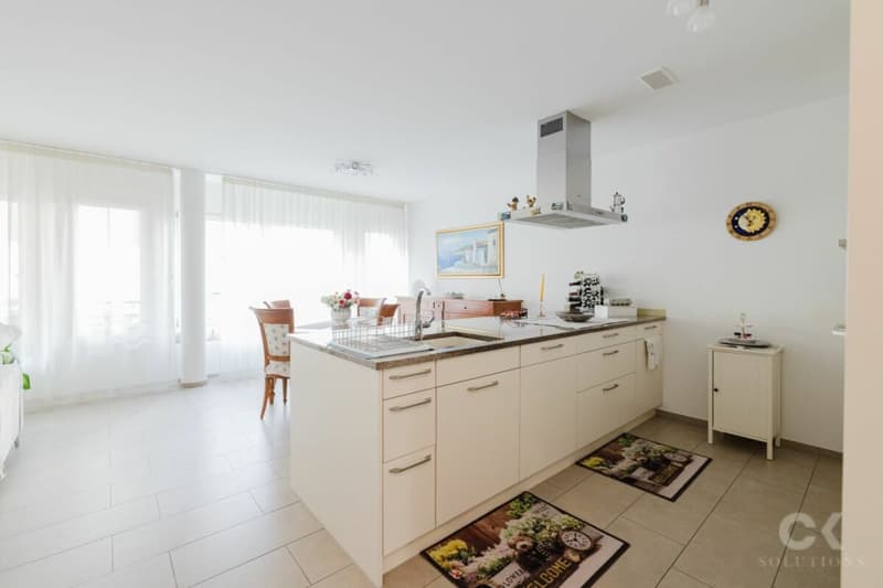 Modern Minergie apartment with garden idyll in central location (6)