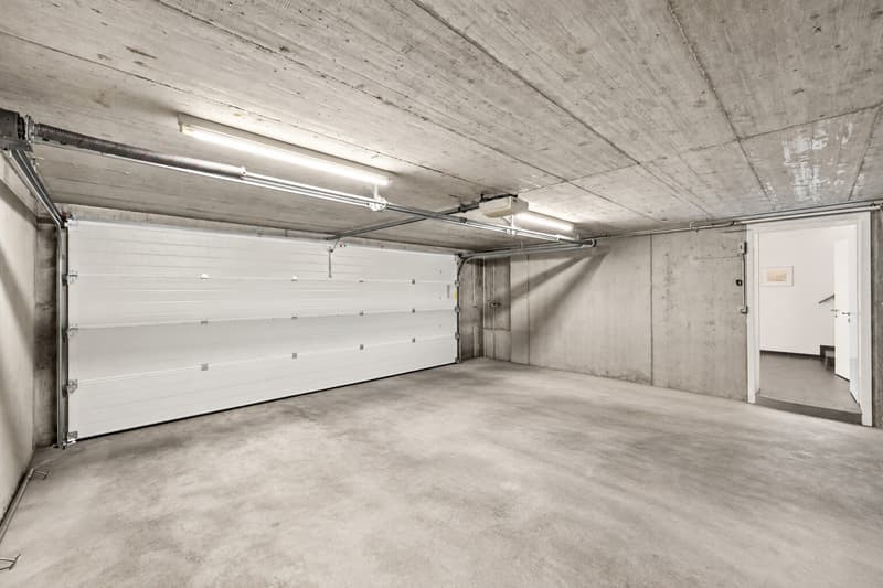 Doppelgarage mit Hauszugang