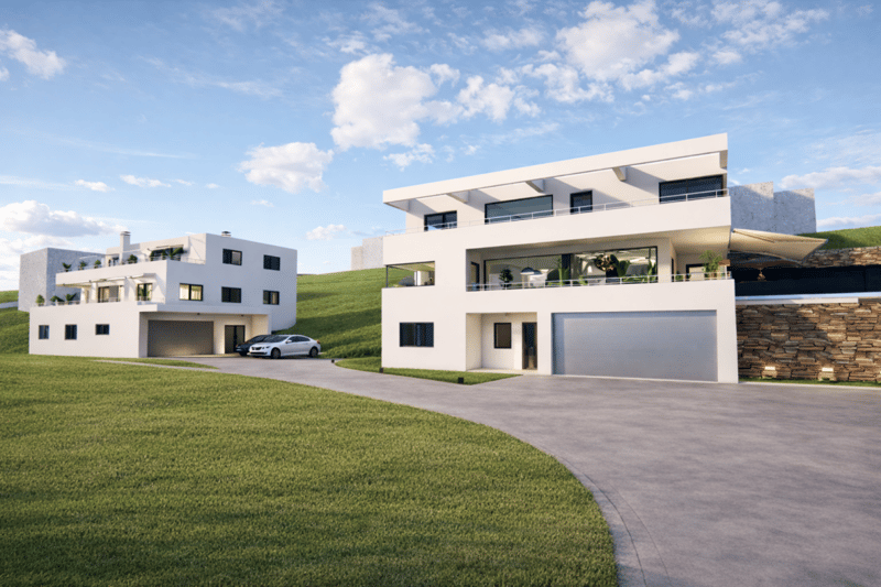 Casa nuova a 2 famiglie con una vista panoramica (1)