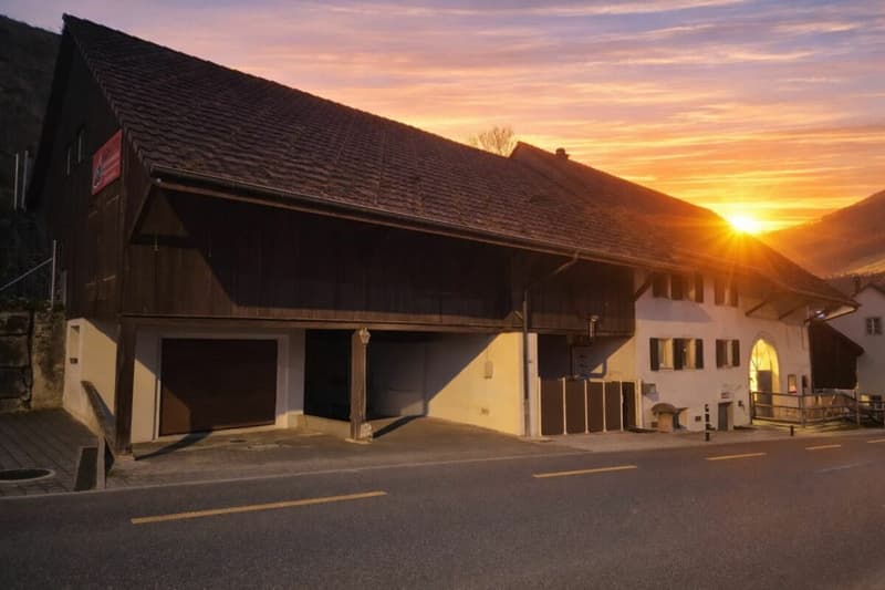 Haus mit riesiger Scheune, Pferdestall,