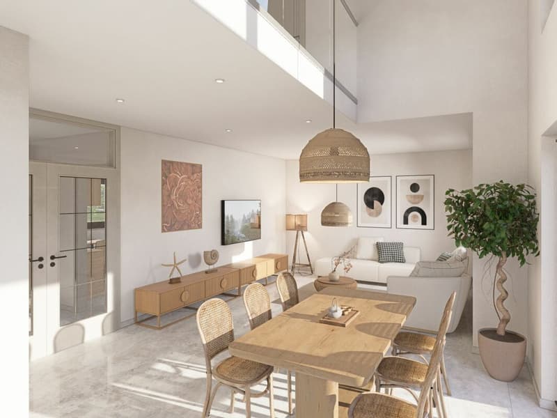 Maison unifamiliale exclusive avec grande terrasse, annexe et vue sur la montagne et le lac (13)