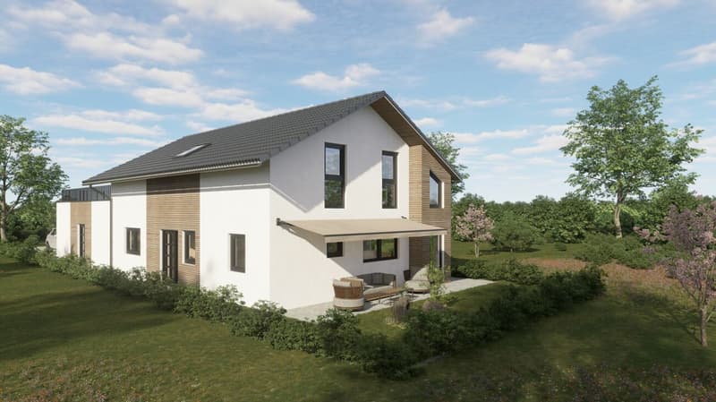 Exclusive single-family house with large terrace, annex and mountain and lake view (3)