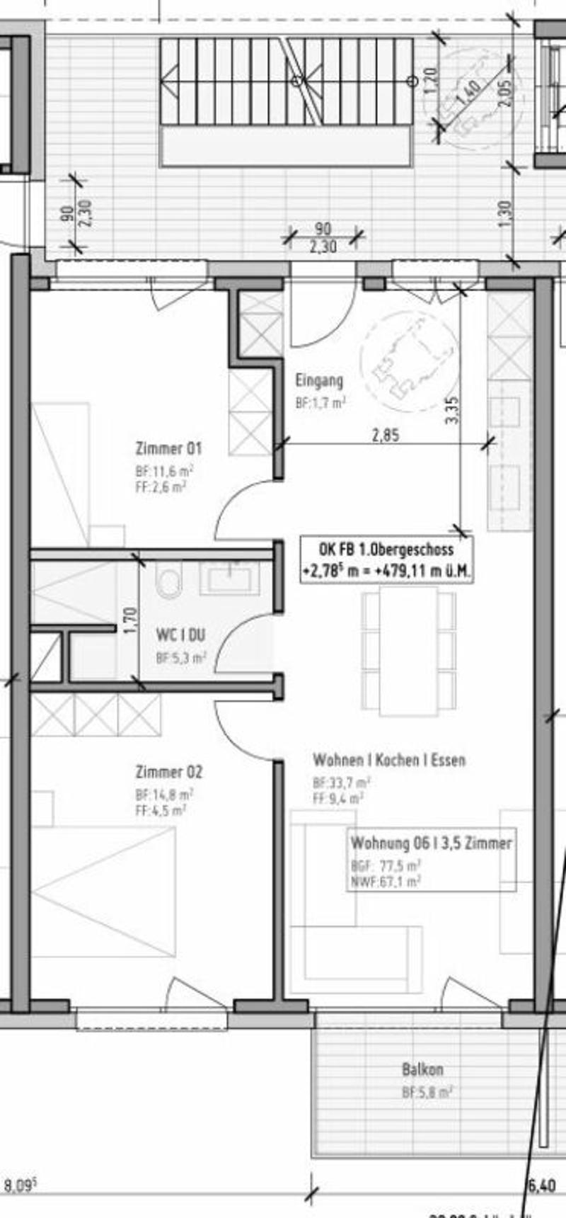 Perfekt für Paare und Singles - 3.5-Zimmerwohnung im Mehrfamilienhaus in Niederbipp! (6)