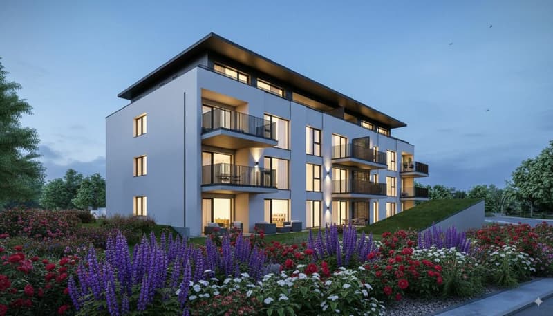Über den Dächern - 4.5-Zimmer-Attikawohnung mit grosser Terrasse - Neubau in Niederbipp (4)