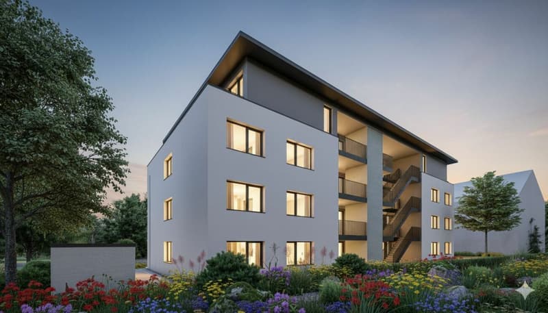 Über den Dächern - 4.5-Zimmer-Attikawohnung mit grosser Terrasse - Neubau in Niederbipp (1)