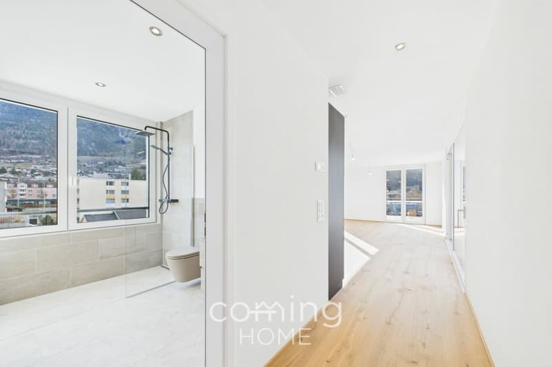 Grosszügige Attikawohnung mit Terrasse und Balkon in Brig-Glis (9)