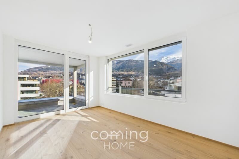 Grosszügige Attikawohnung mit Terrasse und Balkon in Brig-Glis (1)