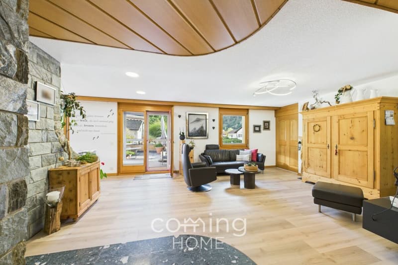 Attractive multi-family house with large commercial space and three modernized apartments in Turtmann (6)