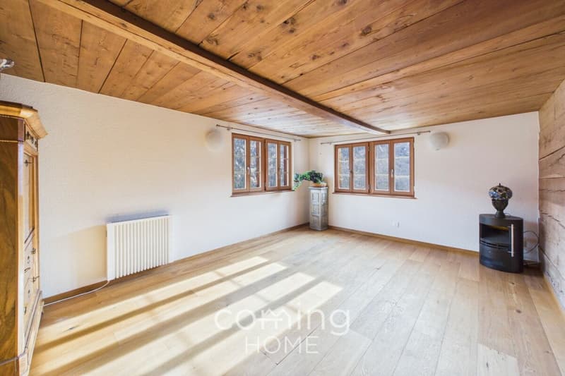 Exclusive chalet apartment in Törbel - 3.5 rooms, spacious rooms & stunning mountain views (7)