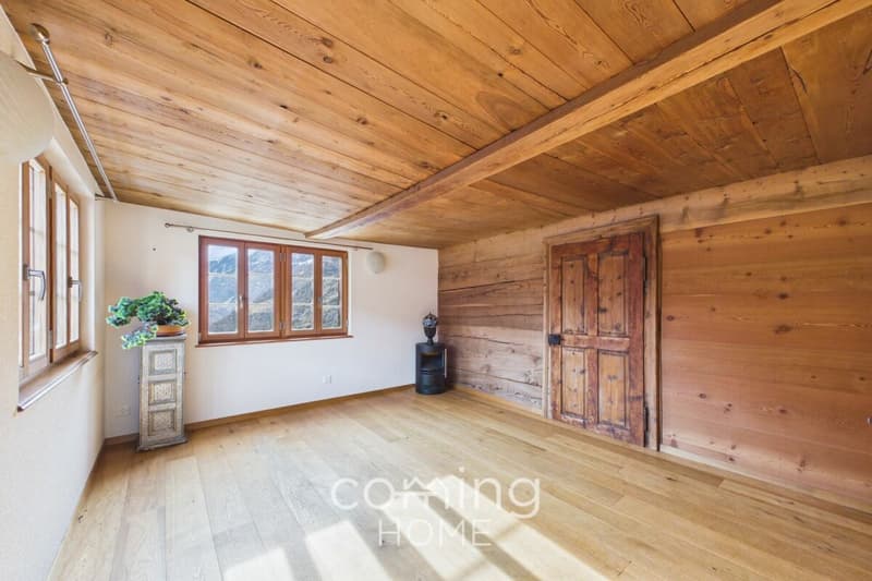 Exclusive chalet apartment in Törbel - 3.5 rooms, spacious rooms & stunning mountain views (8)