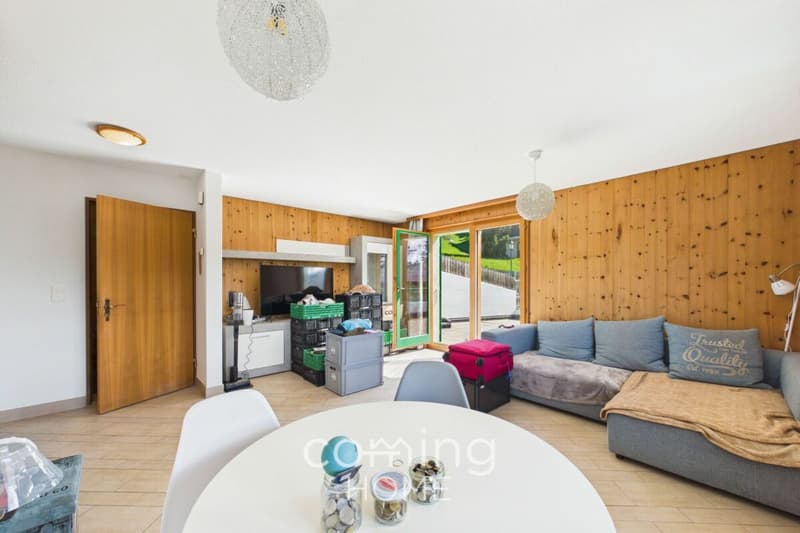 Charming 3.5 room apartment in Jeizinen with mountain views (3)