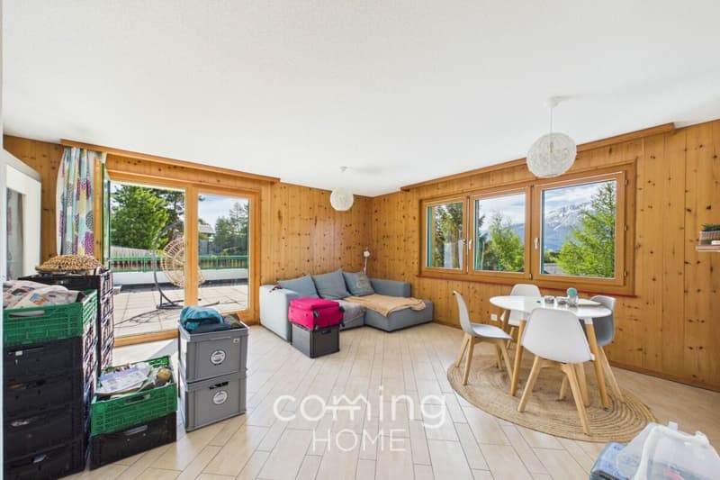 Charming 3.5 room apartment in Jeizinen with mountain views (2)
