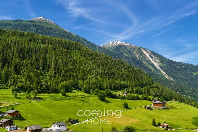 Casa bifamiliare alpina con vista panoramica, terrazze, stallaggio e doppio garage - Unterems (16)