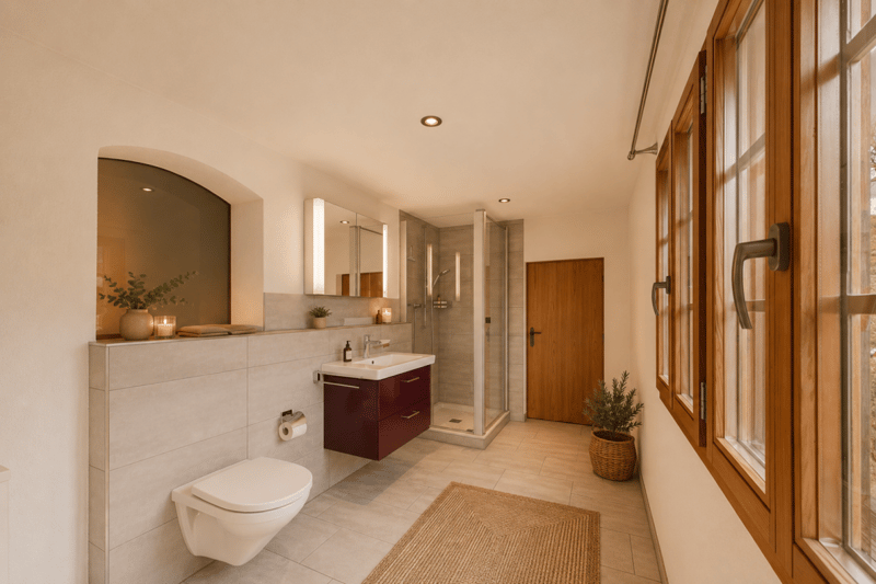 Charmante 3.5 Zimmer Wohnung im Chalet Stil in Törbel - sonnige Hanglage mit Bergsicht (8)