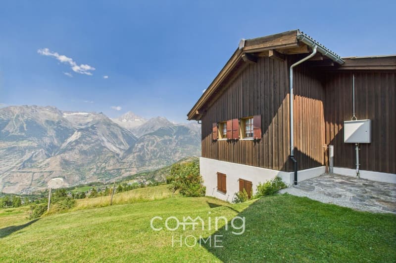 Sunny chalet paradise in Unterbäch with a spacious plot (1)