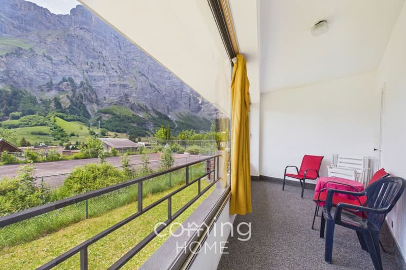 Appartamento di 4,5 locali luminoso a Leukerbad con vista sulla montagna e posizione tranquilla (4)