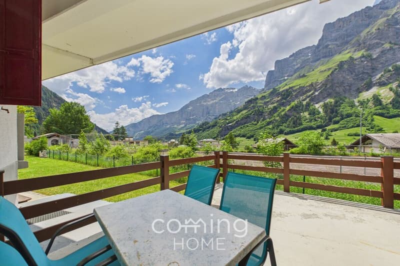 Ampio monolocale di 1,5 locali a Leukerbad con terrazza soleggiata e vista sulla montagna (3)