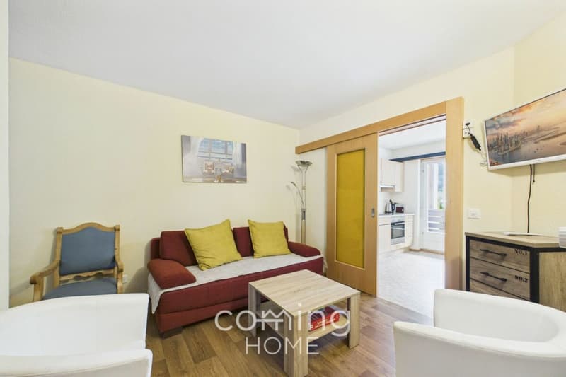 Vivere o vacanze: appartamento di 4 camere a Leukerbad con panorama montano (3)