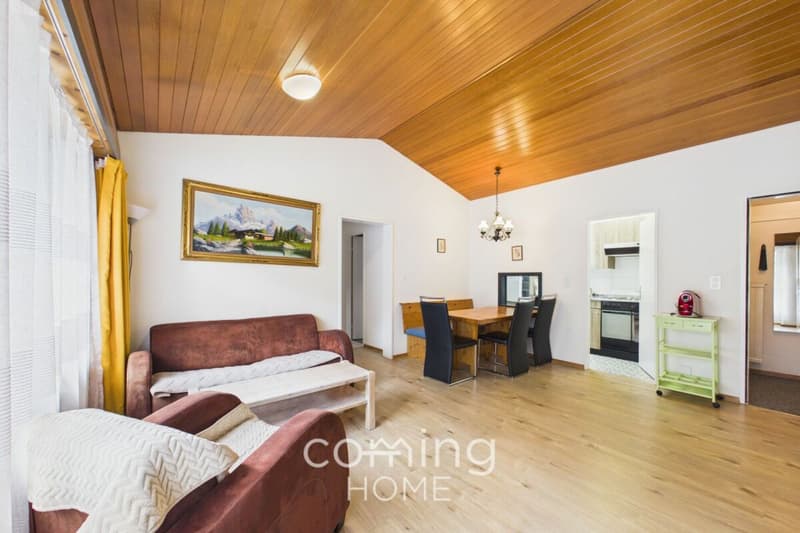 Appartamento di 2,5 locali a Leukerbad con balcone soleggiato e garage sotterranea (2)