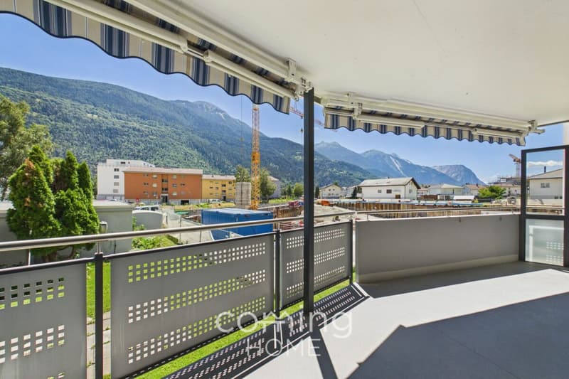Well-maintained 4.5-room apartment in Steg-Hohtenn with sunny balcony and mountain views (13)