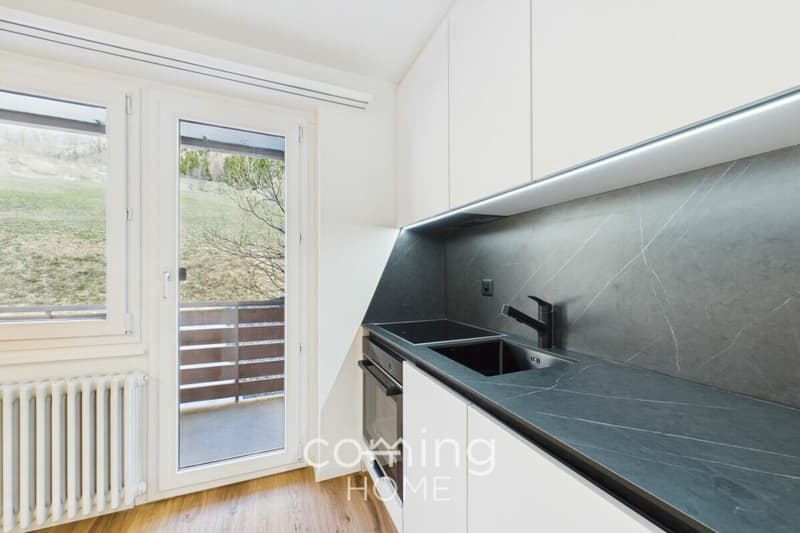Studio ristrutturato con stile a Leukerbad con panorama alpino e ascensore (6)