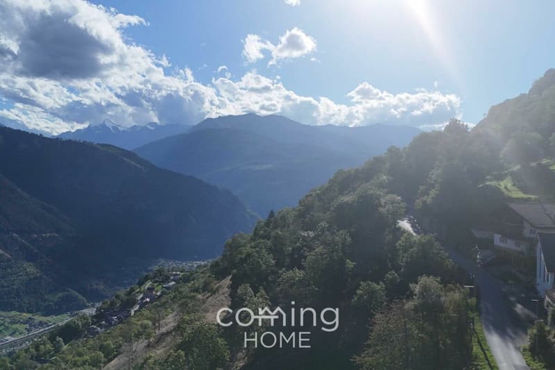 Bauparzelle in Mund - Bauzone W2, Rhonetal-Panorama, 15 Minuten nach Brig (7)