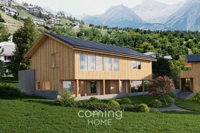 Cheminée, Bergblick und Gestaltungsfreiheit - kompaktes Neubauhaus in sonnigem Bürchen (11)