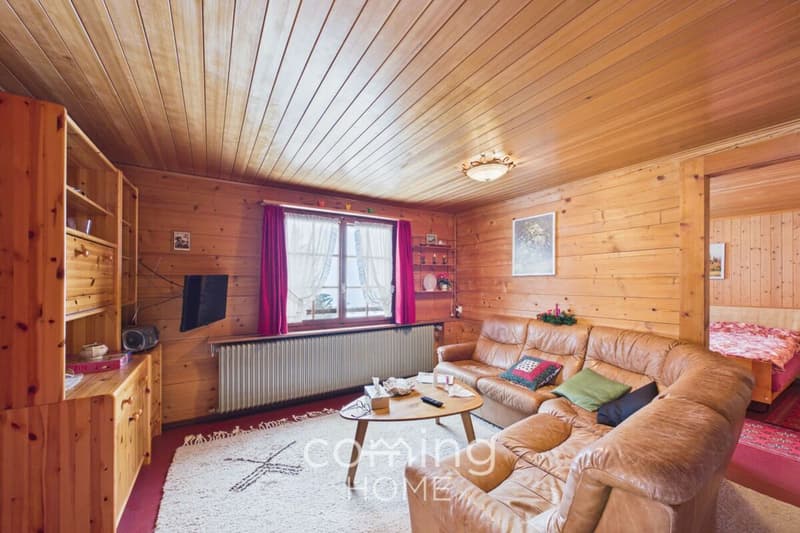 Wohnen heute, bauen morgen - Chalet mit 1'800 m² Baulandreserve in sonnigem Bürchen (11)