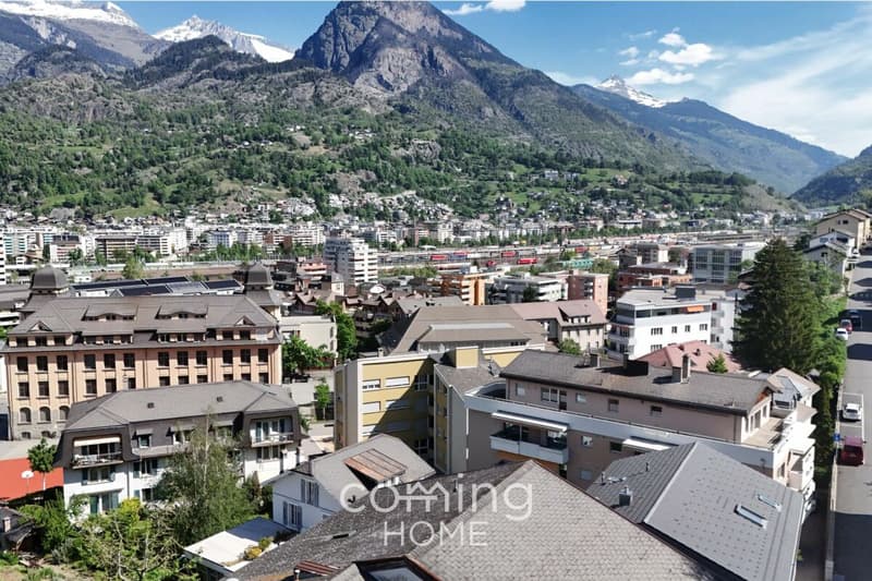 Attikawohnung in Brig-Glis - 5.5 Zimmer, Panorama-Bergsicht und Blick auf das Stockalperschloss (18)