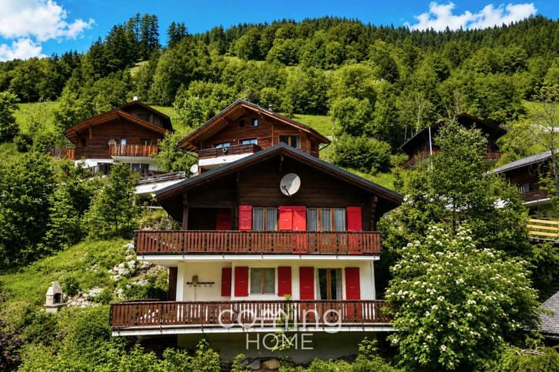 Zwei Wohnungen, ein Chalet - Panorama-Bergsicht und Zweitwohnsitz in Kippel (1)