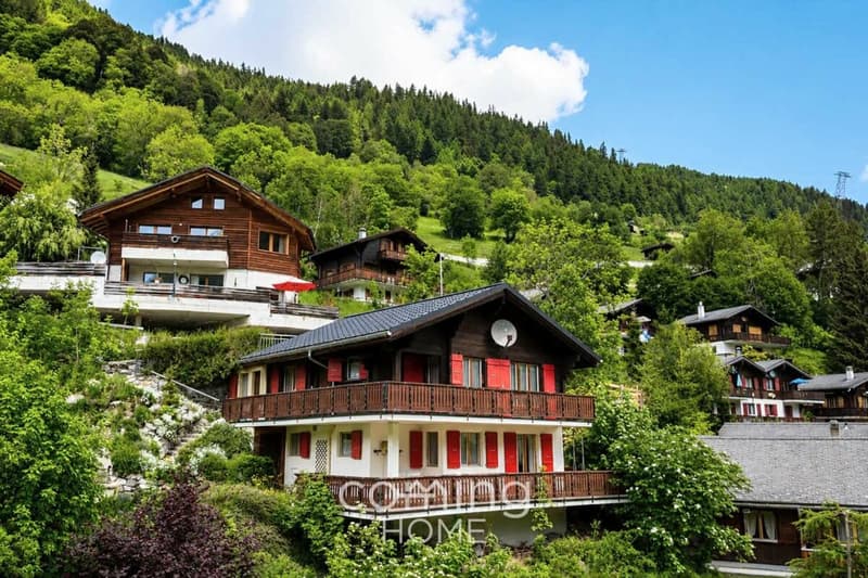 Zwei Wohnungen, ein Chalet - Panorama-Bergsicht und Zweitwohnsitz in Kippel (16)