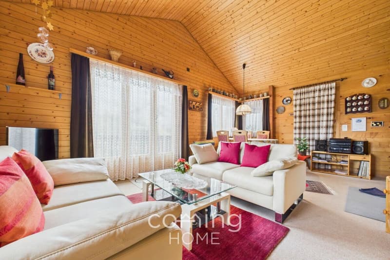 Zwei Wohnungen, ein Chalet - Panorama-Bergsicht und Zweitwohnsitz in Kippel (3)