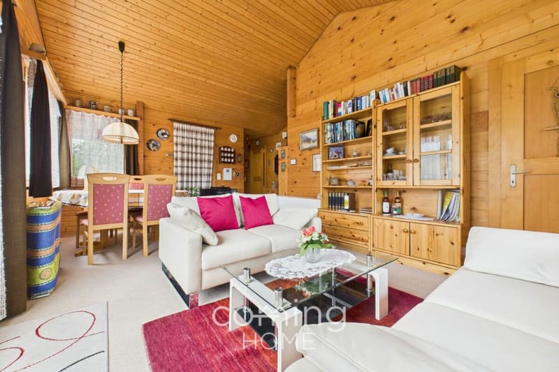 Zwei Wohnungen, ein Chalet - Panorama-Bergsicht und Zweitwohnsitz in Kippel (4)