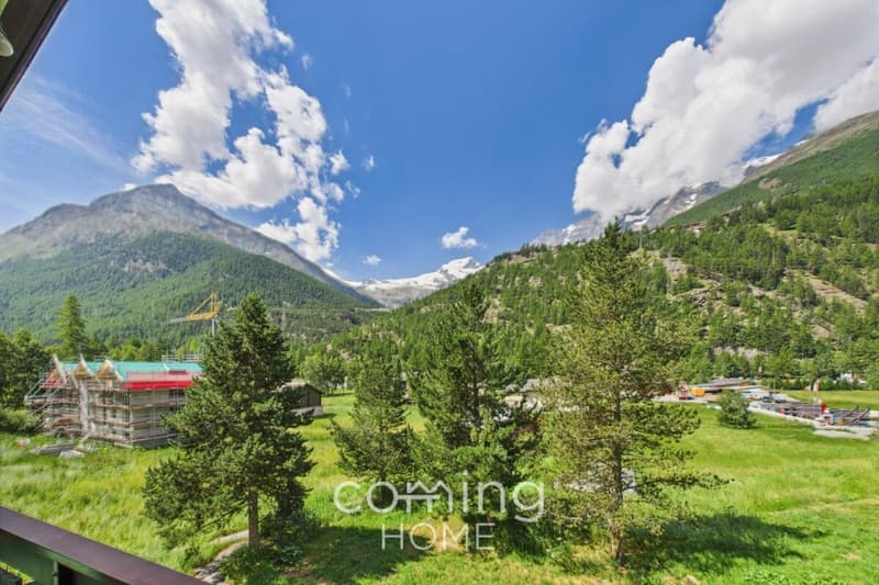 Gemütlich und alpin - 2.5-Zimmer-Wohnung mit Cheminée und Bergsicht in Saas-Grund (13)