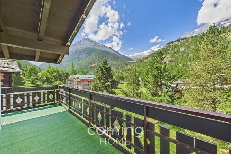 Gemütlich und alpin - 2.5-Zimmer-Wohnung mit Cheminée und Bergsicht in Saas-Grund (11)