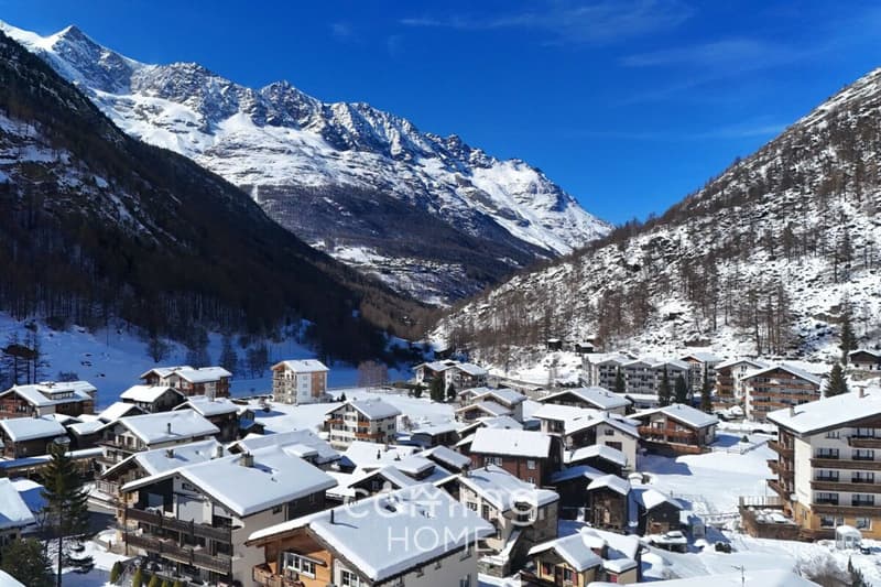 Gemütlich und alpin - 2.5-Zimmer-Wohnung mit Cheminée und Bergsicht in Saas-Grund (10)