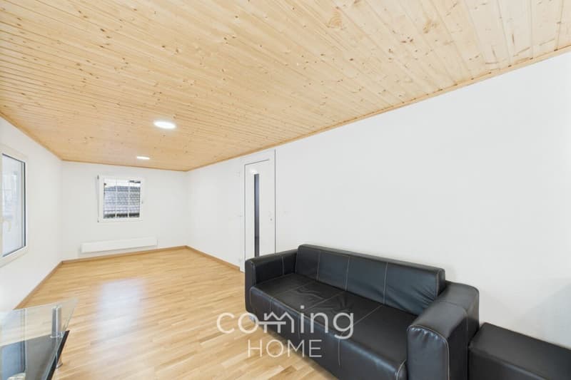Ruhig, sonnig und mit Bergblick - neuwertige 1.5-Zimmer-Wohnung in Hohtenn (2)