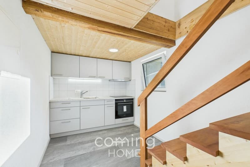 Ruhig, sonnig und mit Bergblick - neuwertige 1.5-Zimmer-Wohnung in Hohtenn (6)
