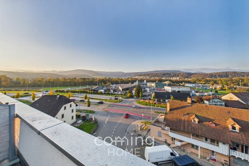 Frisch renovierte 4-Zimmer-Attikawohnung in Wöschnau mit grosser Terrasse und Weitsicht (1)