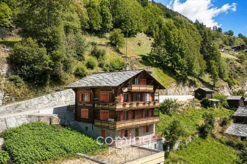 Charmante 3.5 Zimmerwohnung im Walliser Chalet in Embd - Bergsicht und Zweitwohnsitz (4)