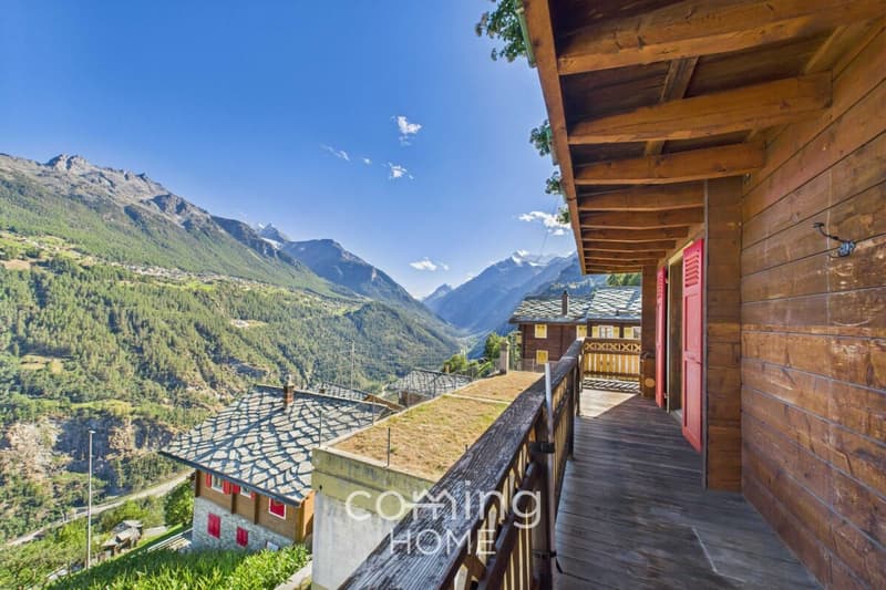 Charmante 3.5 Zimmerwohnung im Walliser Chalet in Embd - Bergsicht und Zweitwohnsitz (6)