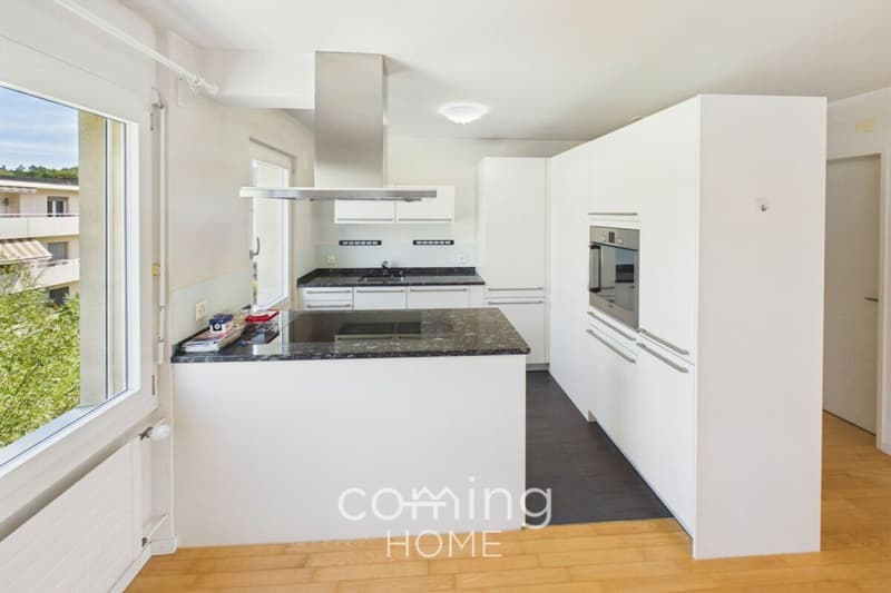 Modernisierte 4.5 Zimmerwohnung in Riedholz mit Bergsicht und Balkon (2)