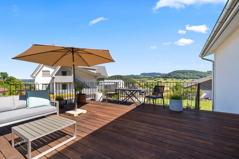Dachterrasse mit Panoramablick