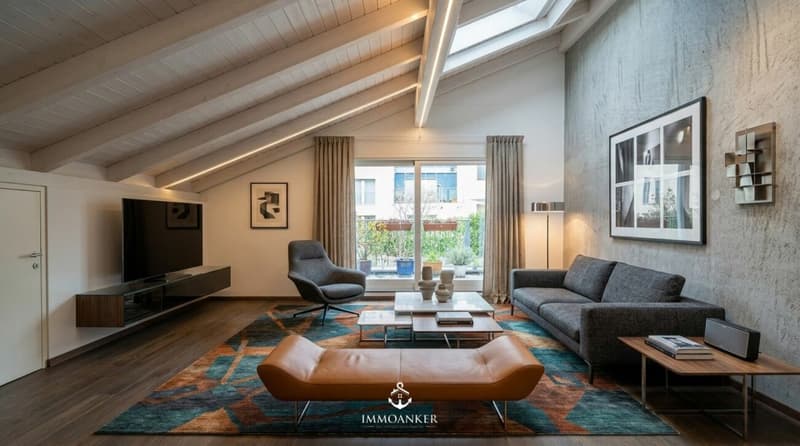 Casa a schiera architettonica con spazio, luce e privacy a Gockhausen (5)